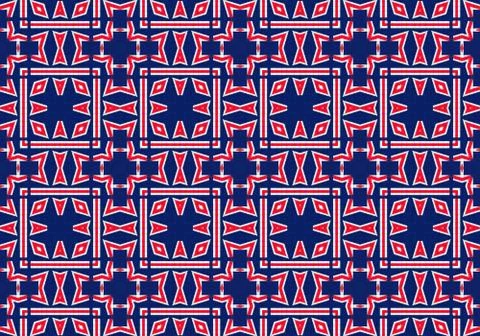 Ethnic pattern. abstract kaleidoscope Stockillustratie