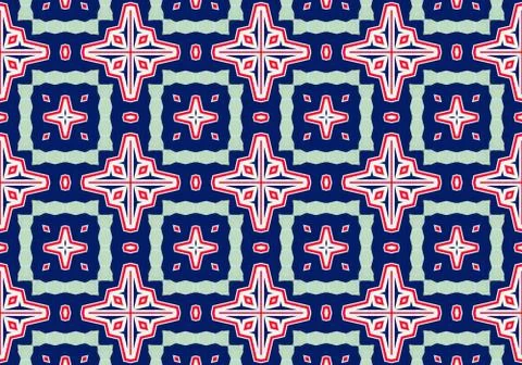 Ethnic pattern. abstract kaleidoscope Stock-Illustration