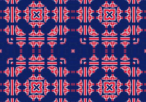 Ethnic pattern. abstract kaleidoscope Stock-Illustration