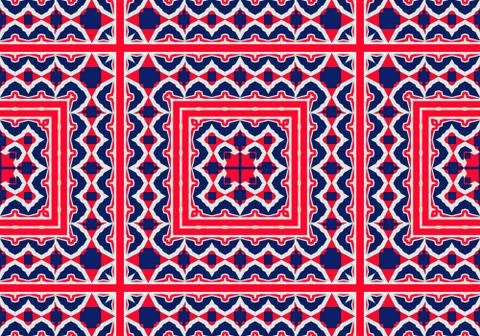 Ethnic pattern. abstract kaleidoscope Stock-Illustration