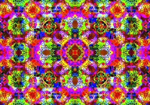 Ethnic pattern. abstract kaleidoscope Illustrazione stock