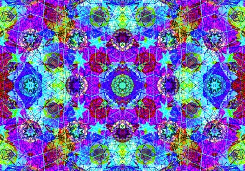 Ethnic pattern. abstract kaleidoscope Illustration