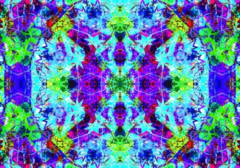 Ethnic pattern. abstract kaleidoscope Illustration