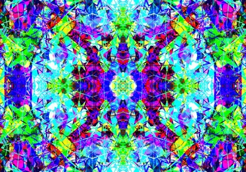 Ethnic pattern. abstract kaleidoscope Illustration