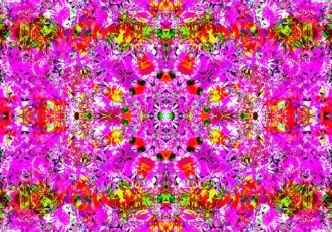 Ethnic pattern. abstract kaleidoscope Illustration