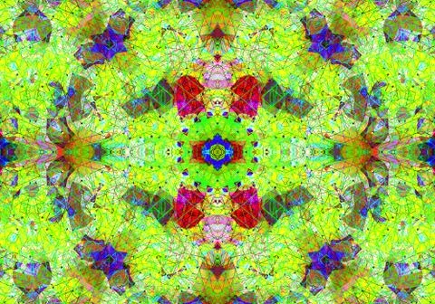 Ethnic pattern. abstract kaleidoscope Illustrazione stock