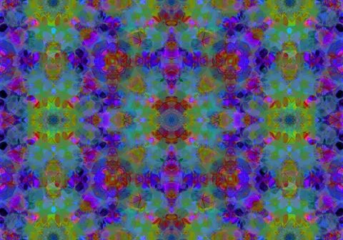 Ethnic pattern. abstract kaleidoscope Illustrazione stock