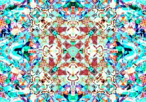 Ethnic pattern. abstract kaleidoscope Stock-Illustration