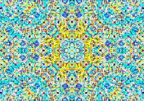 Ethnic pattern. abstract kaleidoscope Illustrazione stock