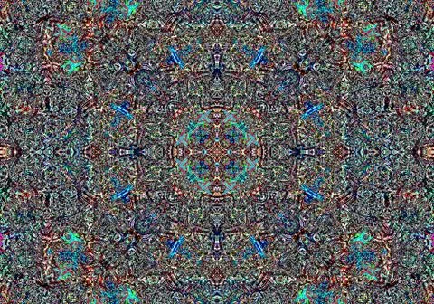 Ethnic pattern. abstract kaleidoscope Illustration