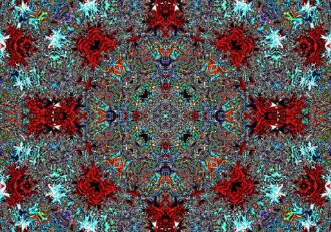 Ethnic pattern. abstract kaleidoscope Stock-Illustration