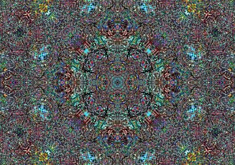Ethnic pattern. abstract kaleidoscope Illustration