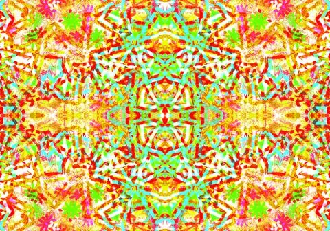 Ethnic pattern. abstract kaleidoscope Illustrazione stock