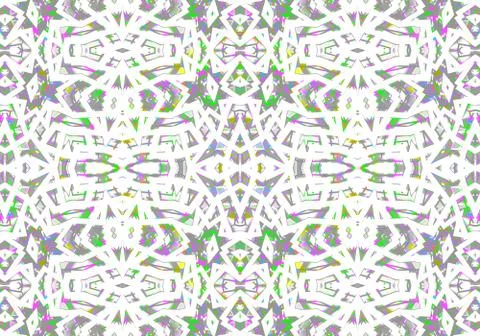 Ethnic pattern. abstract kaleidoscope Illustration