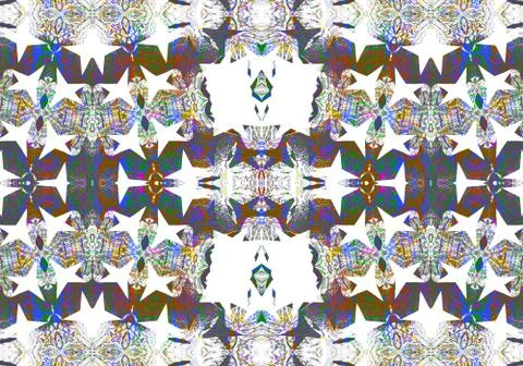 Ethnic pattern. abstract kaleidoscope Stock-Illustration