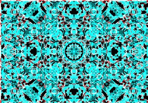 Ethnic pattern. abstract kaleidoscope Stock-Illustration
