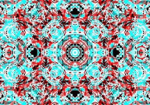 Ethnic pattern. abstract kaleidoscope Иллюстрация