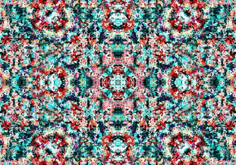 Ethnic pattern. abstract kaleidoscope Illustrazione stock