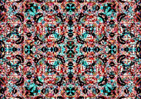 Ethnic pattern. abstract kaleidoscope Illustrazione stock