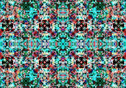 Ethnic pattern. abstract kaleidoscope Illustrazione stock