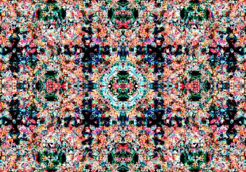 Ethnic pattern. abstract kaleidoscope Illustrazione stock