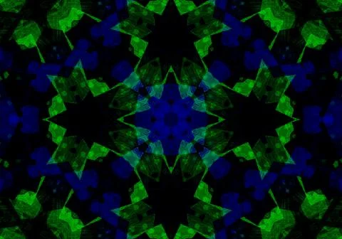 Ethnic pattern. Abstract kaleidoscope  Stock-Illustration