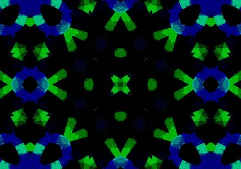 Ethnic pattern. Abstract kaleidoscope  Illustrazione stock