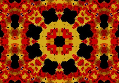 Ethnic pattern. Abstract kaleidoscope  Illustrazione stock
