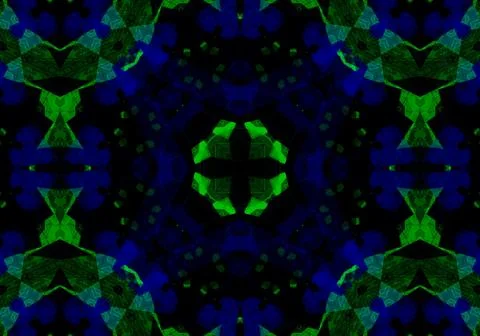 Ethnic pattern. Abstract kaleidoscope  Illustration