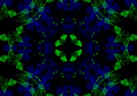 Ethnic pattern. Abstract kaleidoscope  Illustration