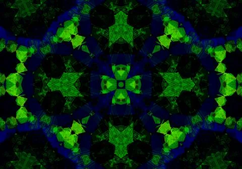 Ethnic pattern. Abstract kaleidoscope  Illustration
