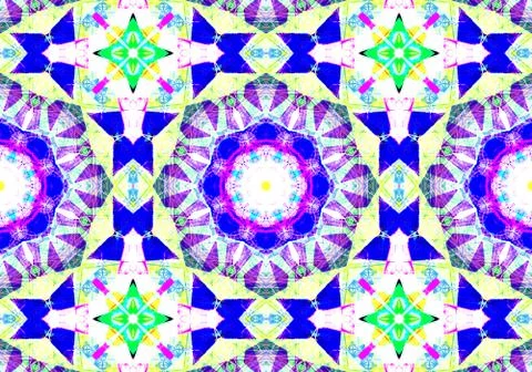 Ethnic pattern. Abstract kaleidoscope  Illustration