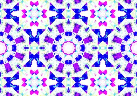 Ethnic pattern. Abstract kaleidoscope  Stock-Illustration