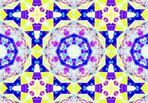 Ethnic pattern. Abstract kaleidoscope  Иллюстрация