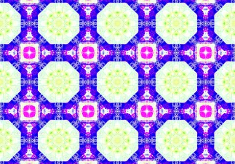 Ethnic pattern. Abstract kaleidoscope  Illustration