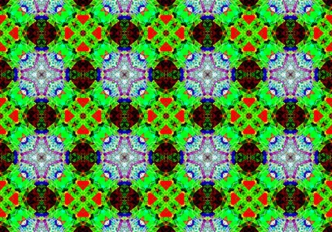 Ethnic pattern. Abstract kaleidoscope  Illustrazione stock