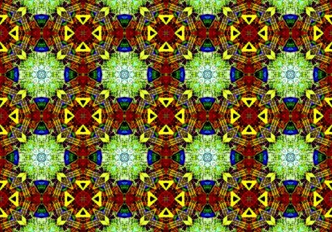 Ethnic pattern. Abstract kaleidoscope  Illustration