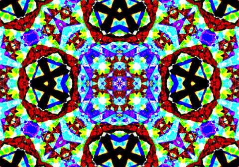 Ethnic pattern. Abstract kaleidoscope  Illustrazione stock