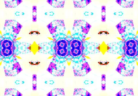 Ethnic pattern. Abstract kaleidoscope  Illustration