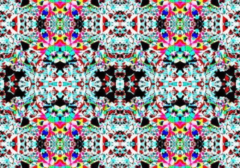 Ethnic pattern. Abstract kaleidoscope  스톡 일러스트