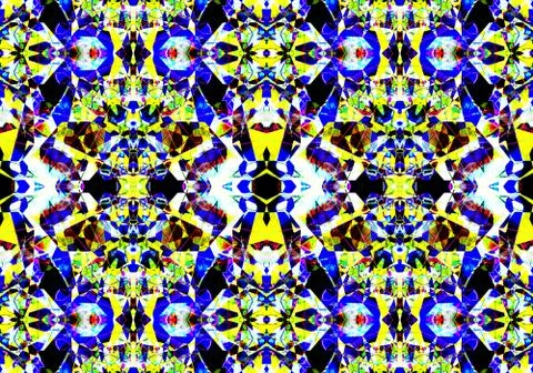 Ethnic pattern. Abstract kaleidoscope  Illustrazione stock