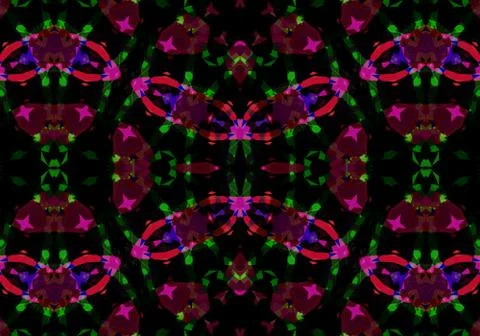 Ethnic pattern. Abstract kaleidoscope  Illustrazione stock