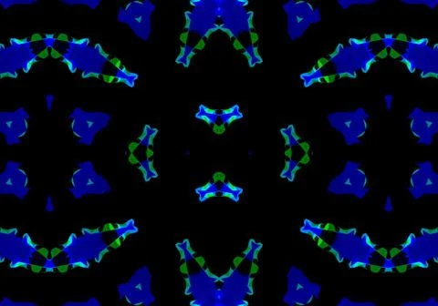Ethnic pattern. Abstract kaleidoscope  Stock-Illustration