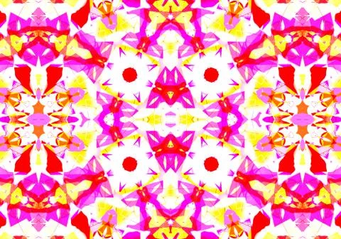 Ethnic pattern. Abstract kaleidoscope  Stockillustratie