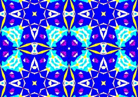 Ethnic pattern. Abstract kaleidoscope  Stock-Illustration