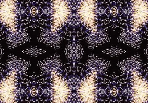 Ethnic pattern. abstract kaleidoscope Stock-Illustration