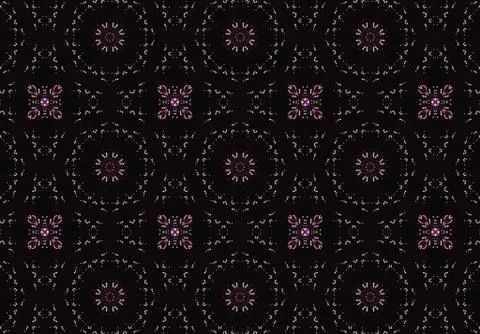 Ethnic pattern. Abstract kaleidoscope  Stock-Illustration