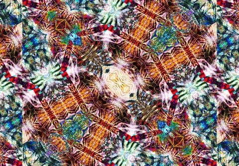 Ethnic pattern. abstract kaleidoscope Stock-Illustration