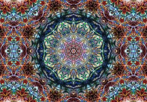 Ethnic pattern. abstract kaleidoscope Illustration
