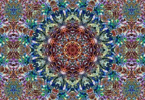 Ethnic pattern. abstract kaleidoscope Illustrazione stock